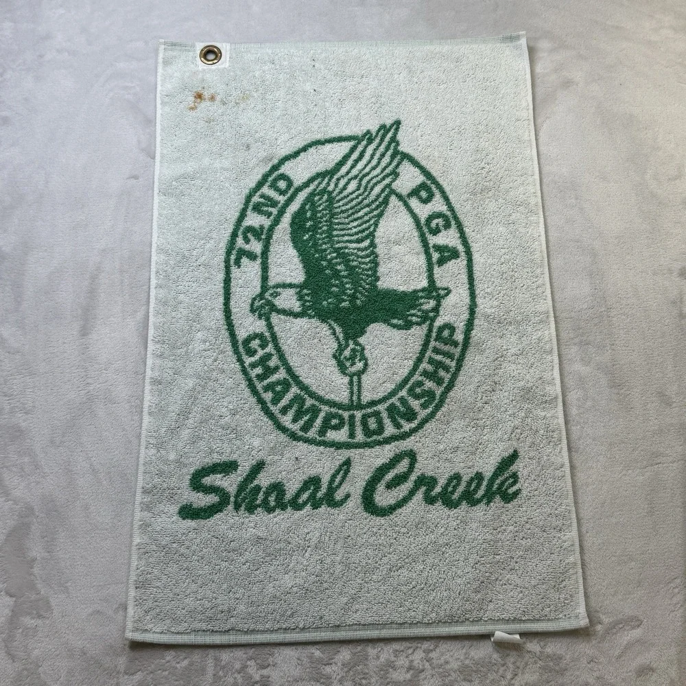 Vintage Shoal Creek 1990 PGA Championship Golf Towel Eagle Logo USA Made